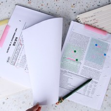 양방향 클립파일 투명 A4