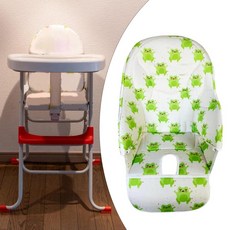 GHSHOP 하이체어 쿠션 아기 식사용 하이체어 시트 커버 헤어, 옥스포드 천, 개구리