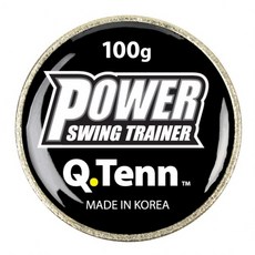 큐텐 파워 스윙 트레이너 (100g) 스윙웨이트 [스윙추] Q.Tenn Power Swing Trainer MADE IN KOREA 테니스 용품, 블랙, 1개