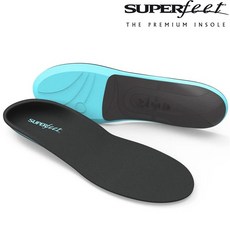 Superfeet Everyday Comfort 水藍色記憶鞋墊，舒適支撐，透氣乾爽，適用於各種鞋款, 1個