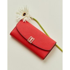 닥스 레드 DD로고 소가죽 직장인 회사원 선물 여성장지갑