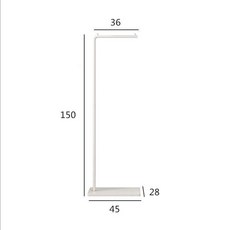 옷걸이거치대 스탠드행거 골드행거 시트 선반 철제옷걸이, AU. C타입 50하이 화이트폴 화이트락보드다리