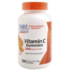 Doctor's BEST 維他命C無麩質素食軟糖, 120顆, 1罐