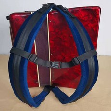 아코디언 스트랩 멜빵 어깨끈 배낭 손풍금 악기보관, 1개, 블루 두껍고 넓은 형태, 기본 모델명/품번