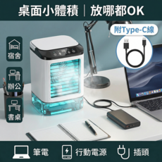 桌面小體積空氣清淨機, 冷水扇