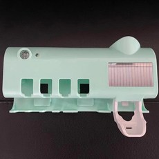 스마트 칫솔 소독기 자동 치약 짜개 벽걸이형 칫솔꽂이, 블루, 버튼 모델