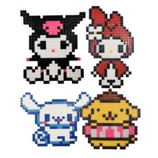 Block N Story兔子+小狗拼豆 10mm 噗噗拼豆 堆疊拼豆 拼豆工藝 拼豆組合 噗噗遊戲