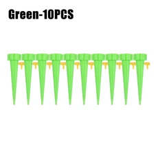호환 자동 급수 물방울 관개 시스템 식물 조절식 유량 실내사용을위한 정원사, 12 Green-10PCS