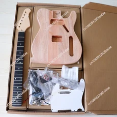 일렉트릭 기타 DIY 키트 - 베이스 바디 및 넥 세트 메이플 지판이 포함된 수정된 진행 중인 조립, 01 TL set