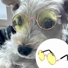 반려동물 원형 썬글라스 반려견 고양이용 펫아이웨어