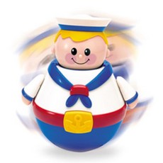 아기선물 머리 양팔 차임벨소리 회전오뚜기 깜짝볼 영아장난감 오똑이, 삐에로(89340)