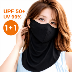 프라임 자외선차단 마스크, 2개, 딥블랙