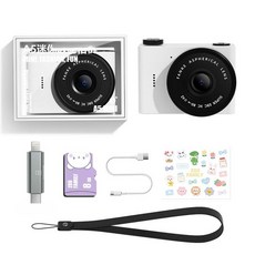 다사그레이 초미니디카 초소형 빈티지 키덜트 감성, A5mini 화이트 8GB + 2 in 1