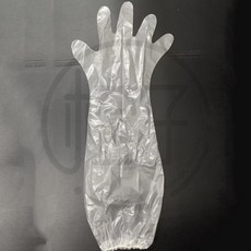 一次性加長CPE手套 廚房家務洗碗專用 透明防護, 1個, 10只