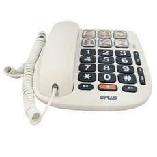 GPLUS 有線電話機，大字鍵設計，單鍵撥號，清晰音質, LJ-1801