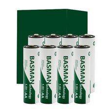바스맨 2.5세대 무선 충전식 건전지 리튬이온 배터리 AA (1970mAh), 8개입, 1개