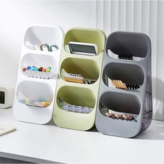 스탠드 데스크 오거나이저 연필꽂이 볼펜꽂이 가위 책상 정리함 (Araium), 02 A.스탠드데스크오거나이저 올리브