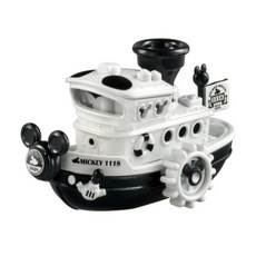 TOMY多美小汽車 DISNEY MOTORS 米奇蒸汽火車/米奇蒸氣船(黑白) 勳寶小車舖現貨, 1個, 米奇蒸氣船 (黑白)