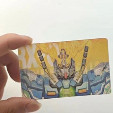 機動戰士高達光柵卡3寸小卡明信片高顏值機甲變化送閨蜜朋友禮物, 1個, 不同角度/不同圖案,高達光柵卡片1張