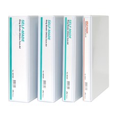 삼정 백투 3공 D링바인더 셀프메이드 흰투 백색 투명 D링 비닐 고주파 바인더, 5cm(1개)