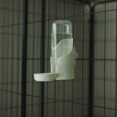 500ml 자동 걸이형 새장 물통 새장용 자동 급수기 새 앵무새용 급수병, 02 WHITEWater Dispenser