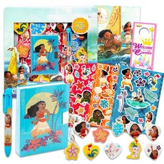 [5] Disney Moana Diary and Pen Set - Bundle with Moana Mini 150-Sheet Journal with Real Padlock 6