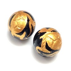 ALL 종교비즈 팔찌원석 만자 금룡 은룡 한팩 원석선택, 금거북 10mm오닉스 (2개)