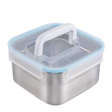 스텐락 밀폐용기 퓨어 정사각 핸디1호 3000ml 1개