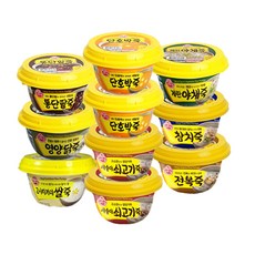 오뚜기 용기죽 8종 10개입 (새송이2+단호박죽2+통단팥죽+영양닭죽+고시히카리+야채죽+참치죽+전복죽), 1세트