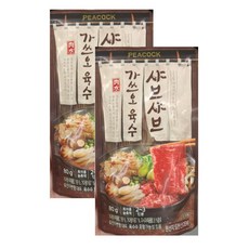 피코크 샤브샤브 가쓰오 육수, 80g, 2개