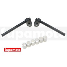 Supamoto 下斜分離把 通用改裝跑車 Cafe Racer 復古仿賽, 1個, 黑(1組)