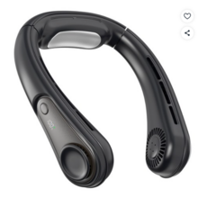 UOOFON 목 선풍기 100단 파워풍량 4000mAh 냉감패드 내장 슬롯 트위스트 무선 휴대용 선풍기, 블랙, NF9 (대용량배터리/BLDC모터)