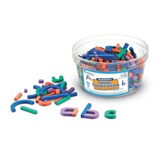 학습 리소시즈 Magnetic Letter Construction 문자를 만들자 스폰지 자석 LER 8551, 1피스, 1개