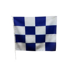 국제 신호기 N 75x90cm 코드 기 N 보트 기 Code flag 직물 폴리에스터, 1개, BLUE+WHITE