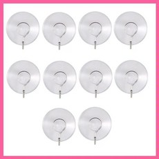 투명 흡입 컵 후크 의류 재킷 금속, 1개, 기본