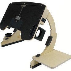 承重床上桌 電腦支架 懸空宿舍桌 懶人桌 可移動桌面, 黑色桌面升降摺疊木製桌