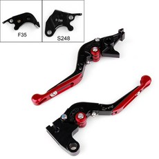 Suzuki GSXR600 GSXR750 2004-2005 CNC可調式拉桿(可折), Red