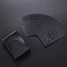 블랙 포커 컬러 카드 놀이 방수 플라스틱 관광 기념품 보드 게임, 1.1set, 1개