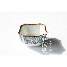佐和陶瓷 繪唐草8小缽-日本製 XL1407507 餐廳 日常 家用 小菜盤 醬料碟 點心盤 漬物盤 搬新家, 藍色, 1個