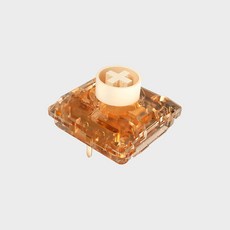 Generic Kailh 로우 프로파일 Choc MX 스위치 무소음 촉각 타입 기계식 키보드와 호환 10개 윈터 퓨어 아이스 블루 스타일 305724 8911365306, 크리스탈 오렌지