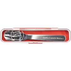 Sugar Land 兒童不鏽鋼湯匙叉子組 附收納盒 輕巧便攜 安全衛生, 湯匙、叉子, 紅色, 1組