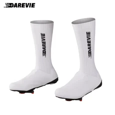 DAREVIE 사이클링 오버슈즈 AERO 고속 퀵 드라이 슈즈 커버 미끄럼 방지 가볍고 부드러운 습기 흡수 신발, 03 S(38-39), 01 DVA060-White