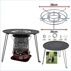 禾聯 M168PLUS 煤油暖爐 露營/取暖器 升級加高玻璃煙筒，完全燃燒，遠離異味, 鐵桌附袋無暖爐/防燙頂架