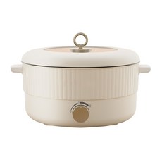 대용량 멀티쿠커 전기전골냄비 5L, 화이트, 신형 밀크 화이트 5L