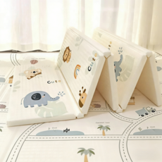 Lcuky 遊戲墊 寶寶爬行墊 嬰幼兒遊戲墊 20mm 加厚款, A卡卡cuteB摩天輪小鎮