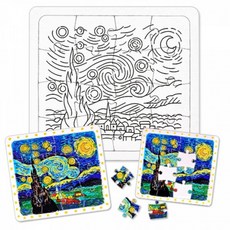 ToB 만들기대장-퍼즐채색그림-별이빛나는밤에, 상세페이지 참조