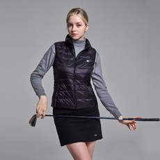 다운블로우 여성 스포츠 덕다운 하이넥 경량 패딩 베스트 DBC 1910