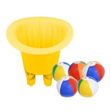 공받기게임세트(바지1개+공5개) 레크레이션 행사 단체놀이, 1개, 옐로우