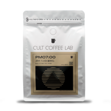 컬트커피랩 저녁7시 블렌드 브라질 세라도와 콜롬비아 후일라 원두 당일로스팅, 1개, 500g, 핸드드립