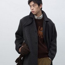 제너럴아이디어 MAN 울 블렌디드 발마칸 롱 코트 2COL / SBE3M10011